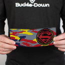 Bi-Fold Wallet - Superman THE ORIGINAL MAN OF STEEL Badge Camo Gray Red Yellow Blue