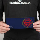 Bi-Fold Wallet - Superman THE ORIGINAL MAN OF STEEL Badge Weathered Blue Red Yellow