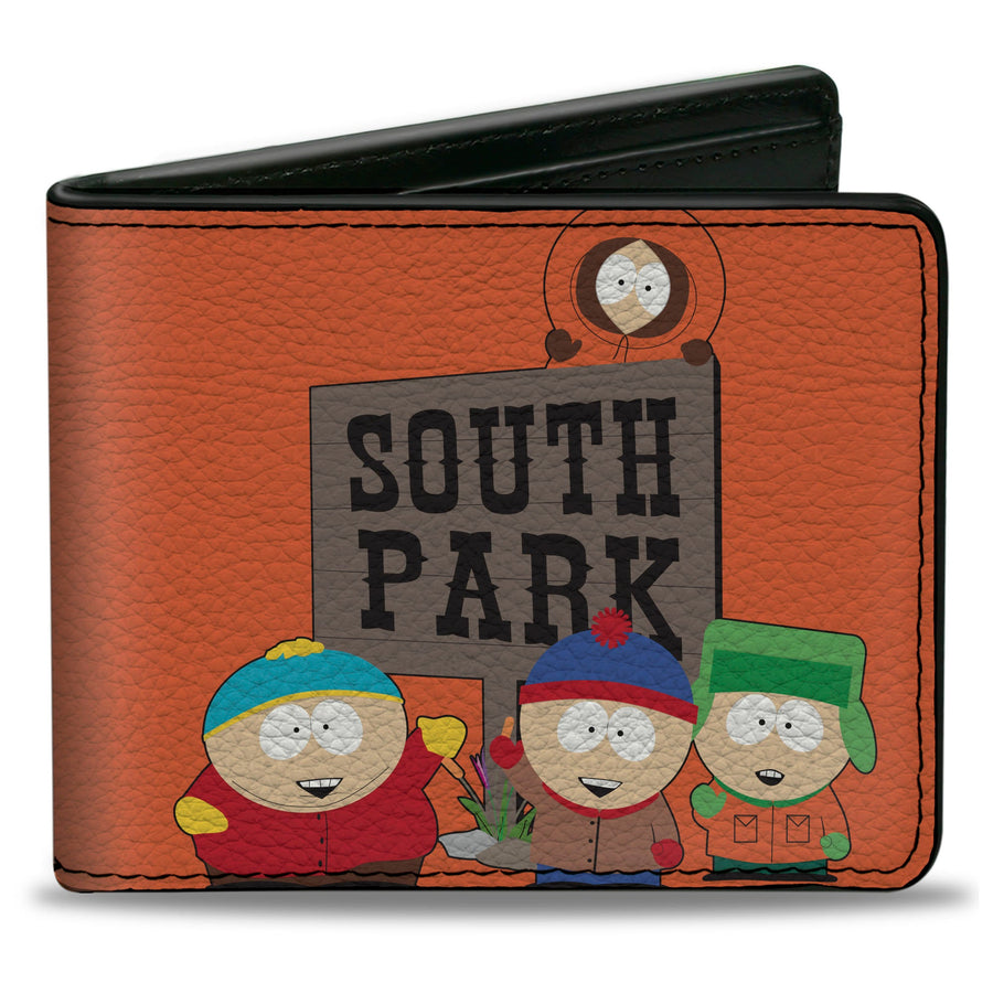 Bi-Fold Wallet - SOUTH PARK Sign Group Pose Orange