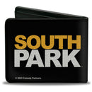 Bi-Fold Wallet - South Park Cartman Mooning Pose and Logo Black