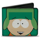 Bi-Fold Wallet - South Park Kyle Face Character Close-Up Green