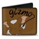 Bi-Fold Wallet - Gremlins GIZMO Script Pose Brown/Black