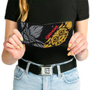 Bi-Fold Wallet - GREMLINS Gizmo and Stripe Faces Black/Red/Orange/Gray