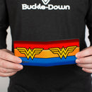 Bi-Fold Wallet - Wonder Woman Logo Stripe Red Yellows Blue