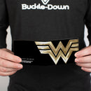 Bi-Fold Wallet - WONDER WOMAN 1984 WW Logo CLOSE-UP Black Golds