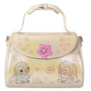 Loungefly Disney Stitch & Angel Cherry Blossom Bow Handle Crossbody Bag