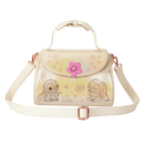 Loungefly Disney Stitch & Angel Cherry Blossom Bow Handle Crossbody Bag