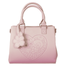 Loungefly Stitch & Angel Cherry Blossom Heart Crossbody Bag