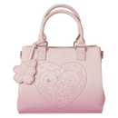 Loungefly Stitch & Angel Cherry Blossom Heart Crossbody Bag