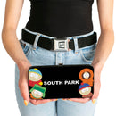 Hinged Wallet - SOUTH PARK Boys Peeking Pose and Title Logo Stacked Black/Multi Color
