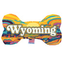 Pet & Dog Plush Bone Toys, "Wyoming State Options" (Available in different pattern options)