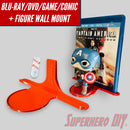 Wall-Mount Combo Shelf for Blu-rays, Games, Comics & Collectible Figures