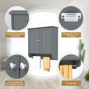 Wall Mounted Bathroom Storage Medicine Cabinet with Towel Bar