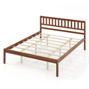 Twin/Full/Queen Size Wood Bed Frame with Headboard and Slat Support
