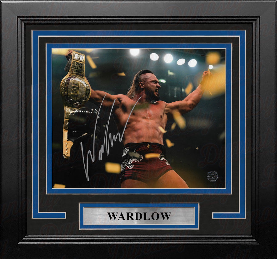 Wardlow TNT Champion Autographed AEW Wrestling 8
