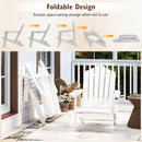 Folding Adirondack Chair with High Backrest - HDPE Weather Resistant