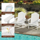 Folding Adirondack Chair with High Backrest - HDPE Weather Resistant