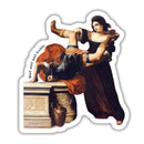 Well Well Well Buddy Timoclea Kills the Captain of Alexander the Great Vinyl Sticker Elisabetta Sirani Painting