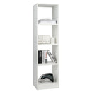 5 Tiers 4-Cube Narrow Bookshelf with 4 Anti-Tipping Kits