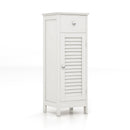 Woodern Bathroom Floor Storage Cabinet with Drawer and Shutter Door
