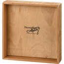 Whole Life Without Them Inset Box Sign | Snarky Square Wooden Decor | 7" x 7"