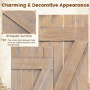36 x 13 Inch Farmhouse Paulownia Wood Window Shutters Set of 2 for Windows