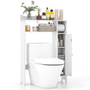 Wood Over the Toilet Bathroom Space Saver with Paper Holder and Shelf
