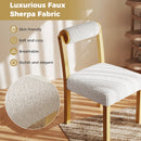 Wooden Dining Chair with Rubber Wood Frame and Cylinder Back Set of 2-White
