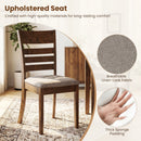 Wooden Dining Chairs Set of 4 Upholstered Kitchen Chairs with Rubber Wood Frame