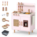 Wooden Pretend Kitchen Playset with Realistic Ice Maker