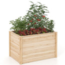 Wooden Raised Garden Bed Elevated Planter Box with Open-Ended Base
