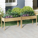 Wooden Raised Vegetable Garden Bed Elevated Grow Vegetable Planter