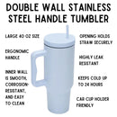 World’s Best Cup: The GetBullish Monocolor Sticker Tumbler 40 Oz Handle Travel Mug - Choose Your Own Sticker Pack