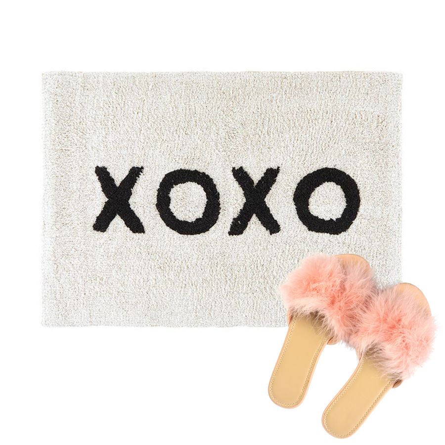 XOXO Bath Mat | Soft Cotton Indoor Rug | 20