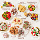 Christmas Gift Basket – Three-Tier Tower of Holiday Chocolates, Caramels & Treats