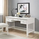Crosley Adler Elegant Computer Desk in White Finish (CF6508-WH)