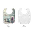 Personalized Three Baby Unicorns Bib - Add Your Name