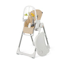 4-in-1 Foldable Baby High Chair with 7 Adjustable Heights and Free Toys Bar