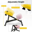 Adjustable Ergonomic Kneeling Chair with Upgraded Gas Spring Rod and Thick Foam Cushions