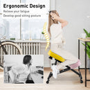 Adjustable Ergonomic Kneeling Chair with Upgraded Gas Spring Rod and Thick Foam Cushions