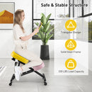 Adjustable Ergonomic Kneeling Chair with Upgraded Gas Spring Rod and Thick Foam Cushions