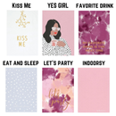 Let's Party Tea Towel in a Gift Box | Cotton Dish Hand Kitchen Towel | 20" x 27.5" | Gift for Her