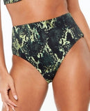 Bar III Summer Stripes High-Rise Bikini Swim Bottoms