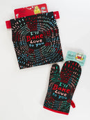 I'll Bake Love To You Funny Cooking and BBQ Apron Unisex 2 Pockets Adjustable Strap 100% Cotton | BlueQ at GetBullish