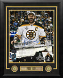 Zdeno Chara 2011 Stanley Cup Boston Bruins Autographed 16" x 20" Framed Hockey Photo