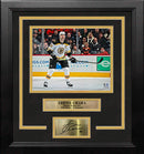 Zdeno Chara in Action Boston Bruins 8" x 10" Framed Hockey Photo with Engraved Autograph