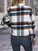 Plaid Button-Up Jacket