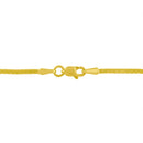 14K Yellow and White Gold 2.0 Cttw Princess Cut Diamond Flared and X-Station V Shaped 18†Franco Chain Statement Necklace (H-I Color, SI2-I1 Clarity)