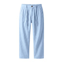 Loose-fit Mens Casual Straight-leg Trousers