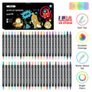 Dual Tip Acrylic Paint Markers Set - Water-Based & Quick-Dry